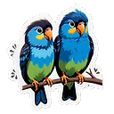 Adorable Love Birds: Stunning AI Image Generation at Fulgent AI