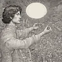 mind control master, mac, reality distortion field, Pointing with one arm extended and finger pointing, City of the sun, Firefly light, by Gustave Klimt, Detailed Render, 3D Model, Portrait, Paper-Mache, Infrared, Cel Shading, Melancholic, Ink, Graphic Novel