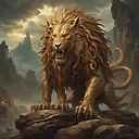 Fulgent AI: Elden Beast - Majestic Lion Dragon Image