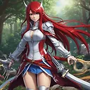 Erza Scarlet Super Ultra Detailed 5K Wallpaper - Stunning Character & Environment