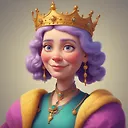 Regal Queen Portrait: Pixar-Inspired Google Image Creation