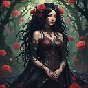 Enchanting Anime Dark Fantasy Portrait - Fulgent AI
