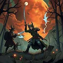 Fulgent AI: Unique 4K Supernatural Hunter Art in Ghibli Style