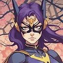 High-Definition Ukiyo-e Batgirl Anime Illustration - Fulgent AI