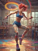 Explore Stunning Image Generation with Google Model, Sports Bra, Martial Arts, Classroom & More