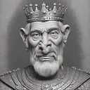 Pixar style Portrait of a king