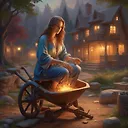 Enchanting 3D Renders & Impressionistic Oil Paintings: Thomas Kinkade-Inspired Art Collection