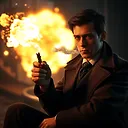 Thomas Shelby Smoking in 3D Rendered High Quality Cinematic View
