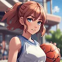 Anime Style 4K Detailed Girl Playing Basketball | Fulgent AI