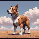 Unique Google-style Pixel Art of a Dog | Fulgent AI