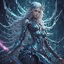 Beautiful Woman Fairy in Thorned Armor: Zodiac Sign Rossdraws Art