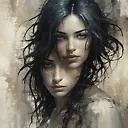 Esmera Portrait Inspired by Anne Bachelier and Richard Burlet Art Style