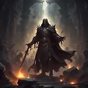 Dark Fantasy Digital Painting Illustration | Epic Fantasy Card Game Splash Art