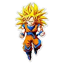 Powerful Goku Super Saiyan 3 Image: Dynamic Saiyan Outline | Fulgent AI