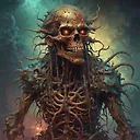 Explore Intricate and Detailed Concept Art in the Style of Zdzislaw Beksinski - Fulgent AI.