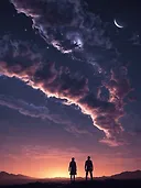 Stunning 4K Night Sky Character Images | Fulgent AI