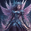 Beautiful Woman Fairy in Thorned Armor: Rossdraws 3D Render