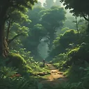 Explore the Mystical Google Jungle in Stunning Ghibli Style - 4K