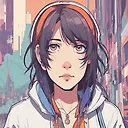 1girl,cel shading,bold outlines,flat colors,sharp shadows,graphic style,(manga influence),clean linework,(striking visuals),multicolored background