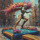 Explore Diverse Visual Creations: Snow Boots, 3D Sculpt, Mosaic & More