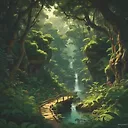 Explore the Mystical Google Jungle in Stunning Ghibli Style - 4K