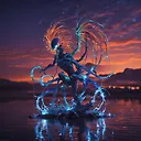 Captivating Bioluminescent Symbiote - Detailed Photograph