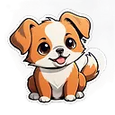 Adorable Manga-Style Dog Illustration | Fulgent AI