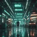 Sci-Fi Lunar City Action Scene - Futuristic Elysium Style | FulgentAI