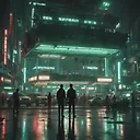 Sci-Fi Lunar City Action Scene - Futuristic Elysium Style | FulgentAI