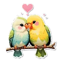 Adorable Love Birds: Stunning AI Image Generation at Fulgent AI