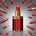 Elegant Esther Lipstick: Luxurious 3D Illustration