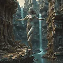 Explore Stunning 3D Art: Beautiful Athlete, Ethereal City & Horrifying Scenes by H.R. Giger