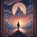 Explore Makoto Shinkai Inspired 3D Model Portrait in Colorful Pyrography