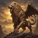 Fulgent AI: Elden Beast - Majestic Lion Dragon Image