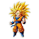Powerful Goku Super Saiyan 3 Image: Dynamic Saiyan Outline | Fulgent AI