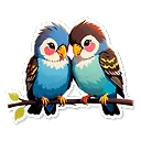 Adorable Love Birds: Stunning AI Image Generation at Fulgent AI