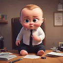 Boss Baby Google Pixar Style Portrait | Fulgent AI