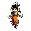 Powerful Goku Super Saiyan 3 Image: Dynamic Saiyan Outline | Fulgent AI