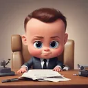Boss Baby Google Pixar Style Portrait | Fulgent AI