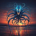 Radiant Bioluminescent Symbiote: Captivating Visual Masterpiece