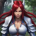 Realistic Erza Scarlet 5K Wallpaper: Detailed Character & Environment Image