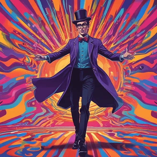 Mind-Blowing Tricks: Young Magician Wows with Psychedelic Illusions