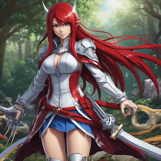 Erza Scarlet Super Ultra Detailed 5K Wallpaper - Stunning Character & Environment