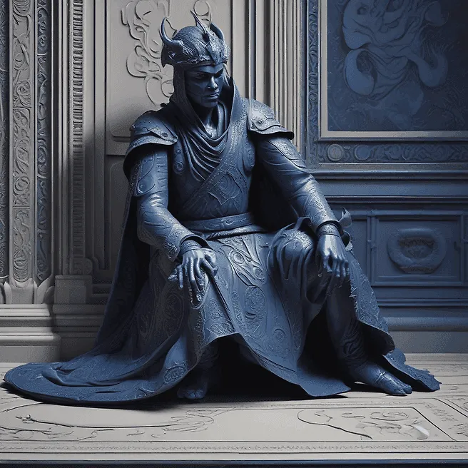 Unique 3D Renders: Dragon Knight in Ecclesiastical Robe Close-up | Ben Enwonwu Art