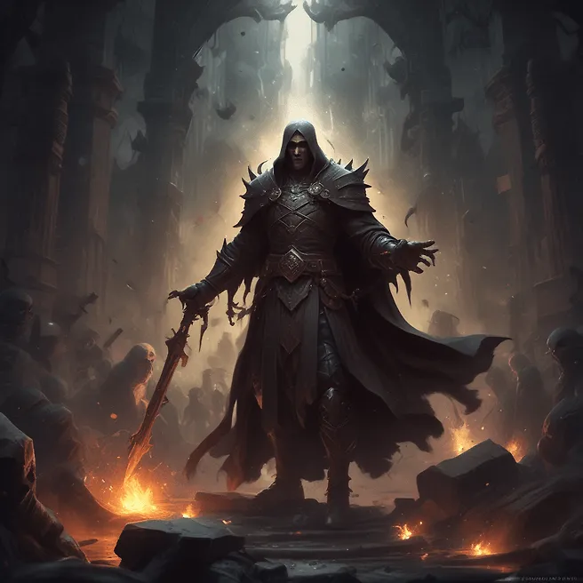 Dark Fantasy Digital Painting Illustration | Epic Fantasy Card Game Splash Art