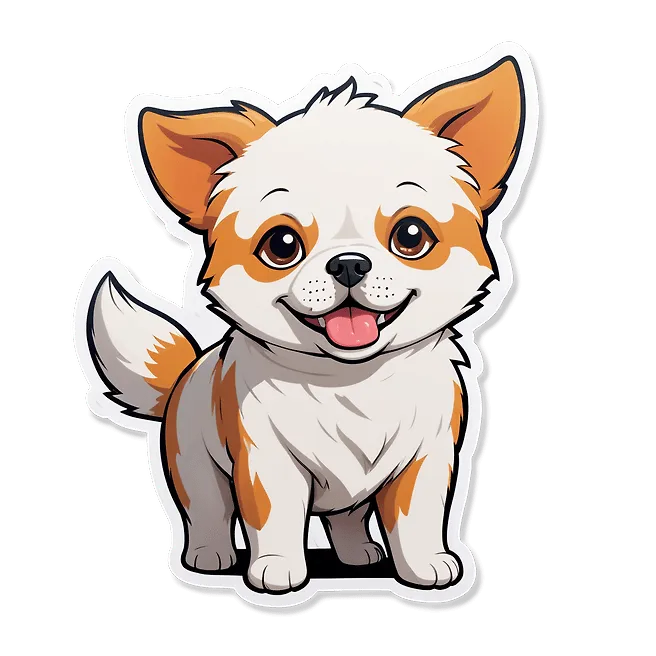 Adorable Manga-Style Dog Illustration | Fulgent AI