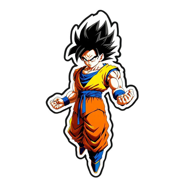 Powerful Goku Super Saiyan 3 Image: Dynamic Saiyan Outline | Fulgent AI