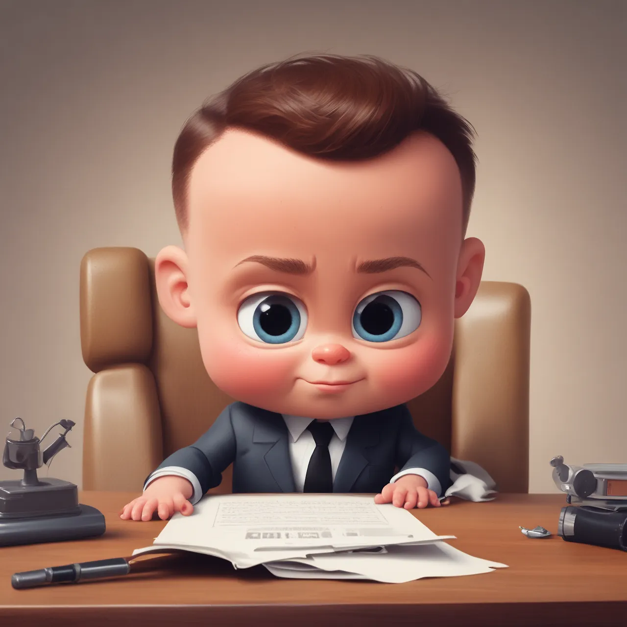 Boss Baby Google Pixar Style Portrait | Fulgent AI