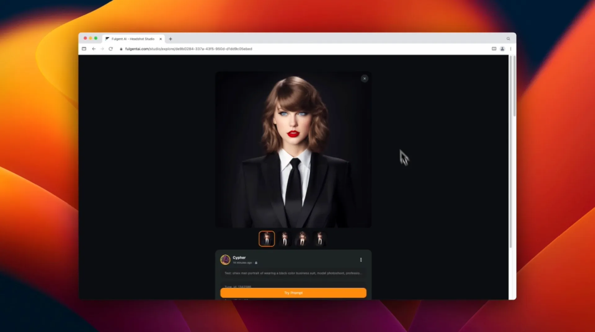 Fulgent AI Tutorial Learn How to Generate Headshot